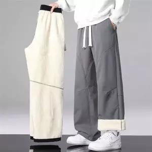 여성 융기모 안감 겨울 일자핏 밴딩 방한 팬츠 3색