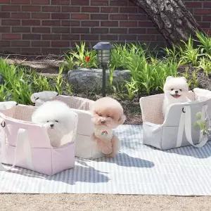 퍼핑 강아지 고양이 이동가방 산책 외출 용품 캐리어 슬링백 MNA