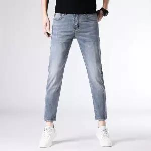 남성청바지 봄여름 캐주얼 슬림핏 스키니 스판 9부바지 데님팬츠 심쿵직구