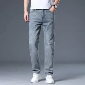 남자청바지 긴바지 9부 캐주얼 스판 슬림 데님팬츠 봄여름 세미 심쿵마켓