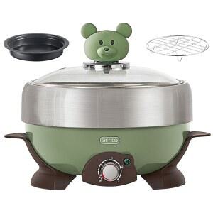 1L 휴대용 전기 냄비 세트, 대학 기숙사용 304 스테인리스 올인원 미니 쿠커 증기 / 끓임 튀김 , 캠핑 여행용 냄비, 1인용 UL 상장 및 획득