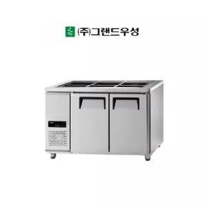 그랜드우성 업소용 디지털 간냉식 찬밧드 테이블 냉장고 4자 GWFM-120RBT