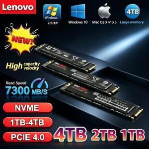 레노버 980Pro 게이밍 SSD 7400MB/s NVMe PCIe 4.0 M.2 2280 내장 드라이브 1TB 2TB 4TB 노트북 데스크탑용