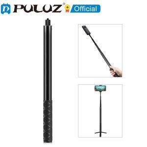 PULUZ 금속 셀카봉 모노포드, 보이지 않는 어댑터 베이스 및 나사 포함, Insta360 One RS X2 X3 용, 150cm,