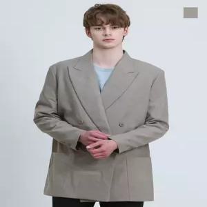 [원더플레이스][더블유스탠다드(W STANDARD)] 오버핏 더블 자켓 (택가격 99900원)
