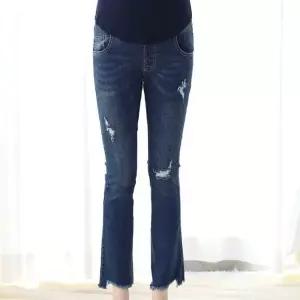 여자 스타일 워싱 클래식 나팔 청바지