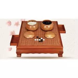 고급 장기 양면 원목 접이식 장기판 보드게임 바둑알 바둑판