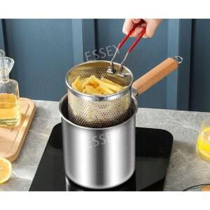 캠핑 인덕션 튀김팬 튀김기 손잡이 소형 튀김냄비 조립식 분리형 손잡이 올스틸 분리 5L 업소용