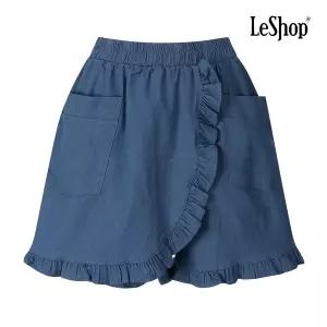 [롯데백화점]르샵 프릴 플레어 데님 큐롯 팬츠 BQ4PT009A