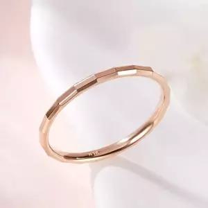 [비앤비골드] 14K 대나무컷팅 할로우링 올밴드 반지 RSS42588