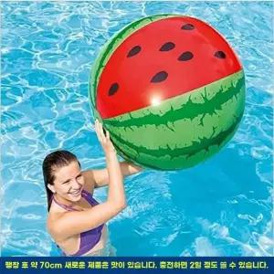 71cm 대형 수박 비치볼, 물고기 비행기 수영장 농구공 야구공