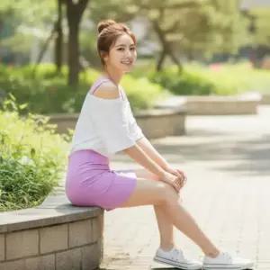 [라일리여성의류] Rly 미니 원피스 슬리브리스 닐로제 슬림핏 이너 나시