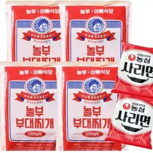 36년 전통 놀부 부대찌개600g x 4팩 (+라면사리2팩)