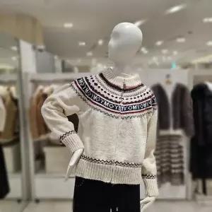 [밸리걸]반목넥 에스닉 퍼기모 집업가디건 803281