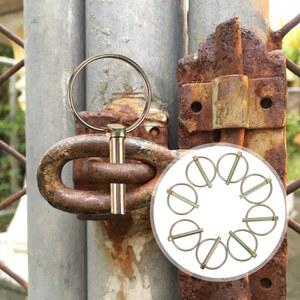 8 안전핀 농업용 트랙터 트레일러 히치 트럭 예초기 장비 액세서리용 고강도 린치핀 잠금핀