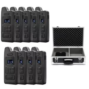 바투 FT-2450MF 프로용 무선인터컴 9EA 케이스 세트/헤드셋 9개/충전 케이스 1개 포함