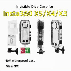 Insta360 X5X4X3용 보이지 않는 케이스 360 카메라 방수 하우징 커버 수중 40M 다이빙 쉘 액세서리