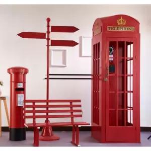 공중전화 촬영 부스 벽 벽장식 장식 포토존 카페 빈티지