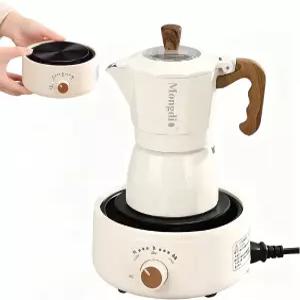 티스팅 전기 스토브 500W 110V 미니 주전자 히터 유리 메이커 핫 플레이트 버너 조리대 흰색