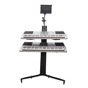 3단 신디사이저 스탠드 피아노 거치대 전자 진열 전자키보드 공연 부품 단일상품 세트 검정
