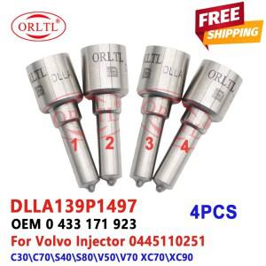 깍지 디젤 인젝터 0445110251 DA139P1497 볼보 호환 DA 139 P 1497 C30 C70 S40 S80 V50 V70 0433171923