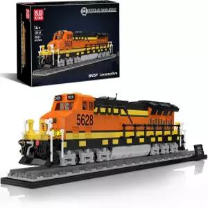 몰드 킹 204 기차 빌딩 블록 키트 F 북부 기관차 내관 모델 세트 4세 이상용 / 홈 또는 사무실 장식 362개