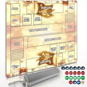 원 TCG 플레이 매트용 실린더 표시 영역 20 릴 카운터 및 보관 가방(스켈레톤)이 있는 2인용 카드 게임용