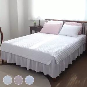 국내산 윙스 일체형 누빔 날개 스커트 침대 매트리스커버 (S/SS/D/Q)