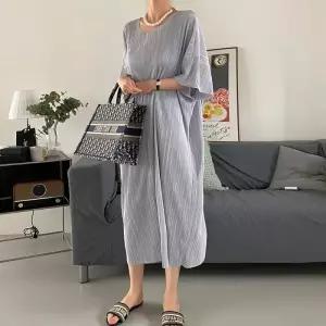 빅사이즈 604 윙클주름가오리원피스 DRAX628