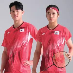 요넥스 10568EX 20769EX 펄레드 국가대표 유니폼 남성 여성 티셔츠