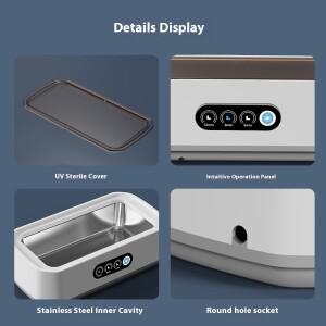 초음파 세척기 안경 650ml 미니 고주파 진동 보석 용