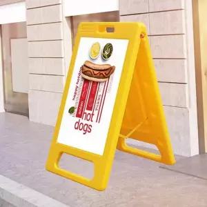 이동식 표지판 접이식 주차금지 입간판 a형 표지판 안전 경고 미끄럼주의 차량용 포맥스 알림 안내 정보