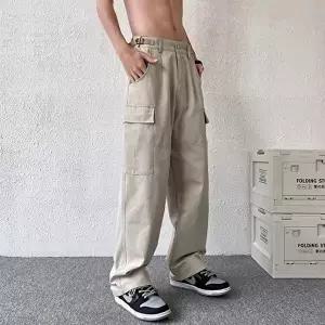 데님 남성 캐주얼 편안한 일상 와이드 팬츠 ISPA66 밴딩 면 일자 스키니팬츠 여성