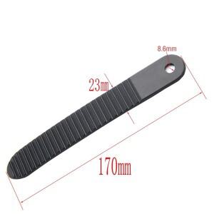 1쌍 170mm 스노우 보드 바인딩 발가락 래칫 사다리 스트랩 검정색 플라스틱 스키 액세서리 야외