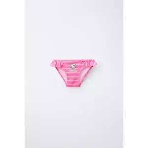 zara 자라 2-6 YEARS / HELLO KITTY ⓒ SANRIO STRIPED BIKINI BOTTOMS - Fuchsia