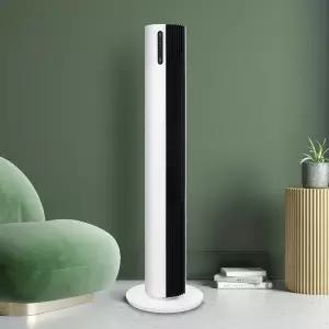 쿠오레 슬림 타워팬 CTF-S110W UE 선풍기 플라즈마 리모컨 원룸 자취