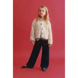 zara 자라 MINNIE MOUSE ⓒ DISNEY EMBROIDERED CARDIGAN - Ecru