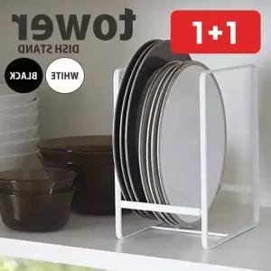 주방정리대 캠핑접시 꽂이 접시선반 스텐접시 수납 주방소품  1+1