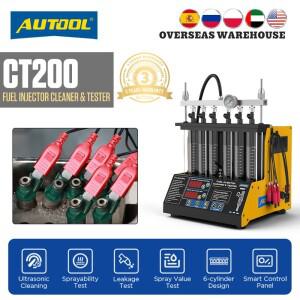 AUTOOL CT200 가솔린 자동차 인젝터 테스터 노즐 세척 바이크 오토바이 초음파 클리너 기계 EU US
