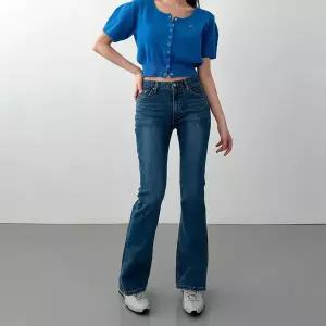 여자 슬림핏 워싱진 진청 편한 나팔 클래식 청바지