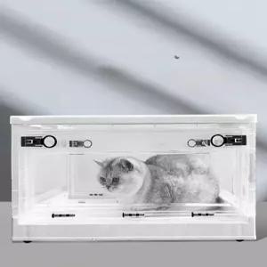 강아지 산소방 만들기 애견 접이식 애완동물 가정용 호흡 반려묘 산소 강아지산소방 케이지