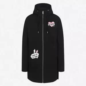 뱅뱅 여성 네오프렌 후드 롱 점퍼 NUY603