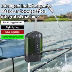 낚시양수기 야외 휴대용 낚시 산소 펌프 USB 센서 물 공기 LED 빛 Protable