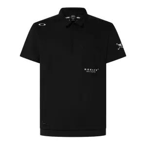 오클리 남성 스포츠 트레이닝 카라티 기능성 여름 블랙 반팔 상의 나만갖고싶은 골프웨어룩 간편한운동