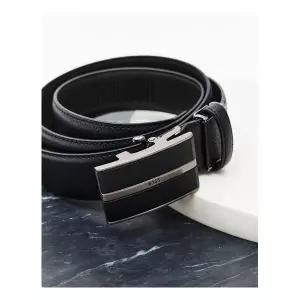 닥스 액세서리 남성 25SS 스테디셀러 블랙 음각로고 소가죽 벨트 WBBE5E106BK