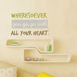 All your heart 레터링스티커 시트지 벽지 포인트
