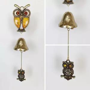 날개부엉이1 옐로우 황동 현관 출입 풍경 문종 도어벨