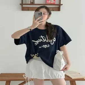 케치 나그랑 반팔 맨투맨 87697 빅사이즈 여성의류