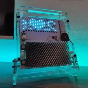 투명 아크릴 스피커 테이블 데스크탑 거실 블루투스 감성 레트로 스피커