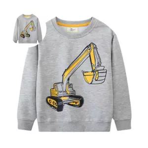 그레이 아동 포크레인 205483 긴팔티 맨투맨 티셔츠